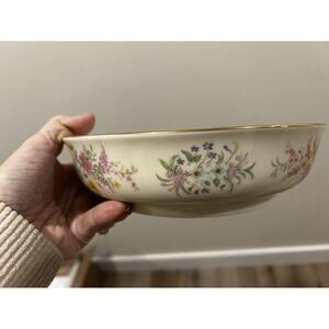 LENOX The Constitution Gilded Divided SERVER Dish 8.25" BOWL 1997 Ltd Ed Floral